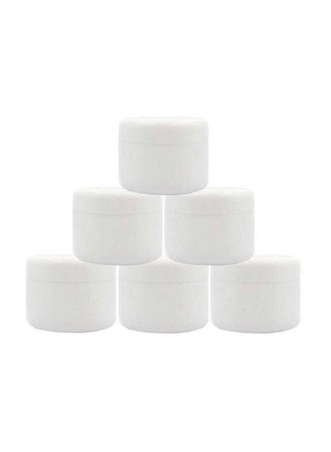 شينج زي 6 قطع 8 أونصة 250 مل 250 جرام برطمانات مستحضرات تجميل بلاستيكية بيضاء مع بطانات داخلية وأغطية قبة حاويات مكياج قابلة لإعادة التعبئة حافظة وعاء للزيوت والمراهم والكريمات وبلسم الشفاه والمستحضرات وإكسسوارات الأظافر - Image 1