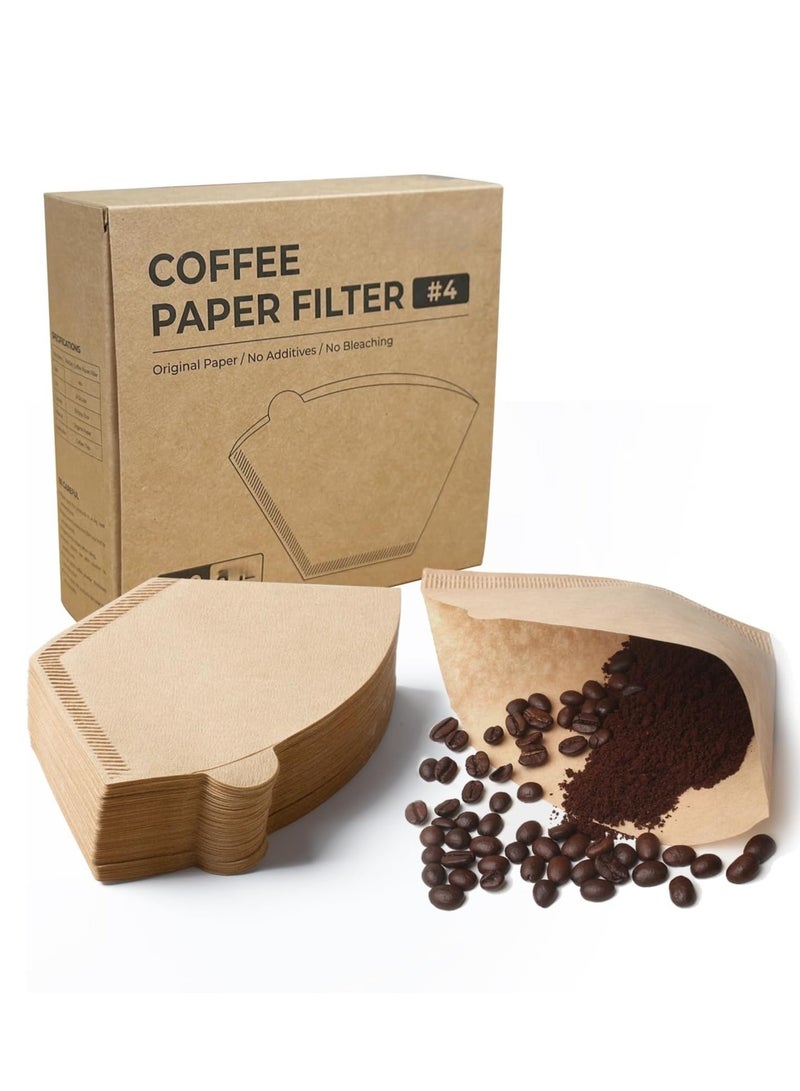 CIMIA 100PCS Coffee Filter Paper V60 Size 02,Disposable Filters for Pour Over and Drip Coffee Maker,with Rotary BoxBox  - Image 1