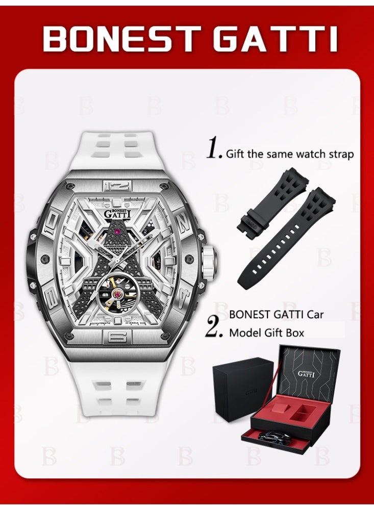 bonest gatti Men's Fully Automatic Mechanical Watch Limited Edition Trendy Fashion Sports Night Light Watch - Image 1