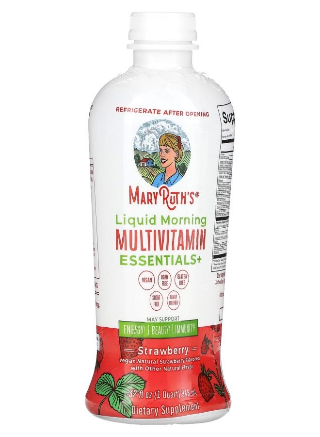Liquid Morning Multivitamin Essentials+ Strawberry 32 fl oz (946 ml)