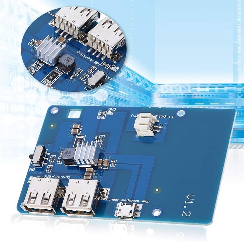 Lipo Battery Expansion UPS Power Board USB Output Development Tool with Screw Accessories - Image 3