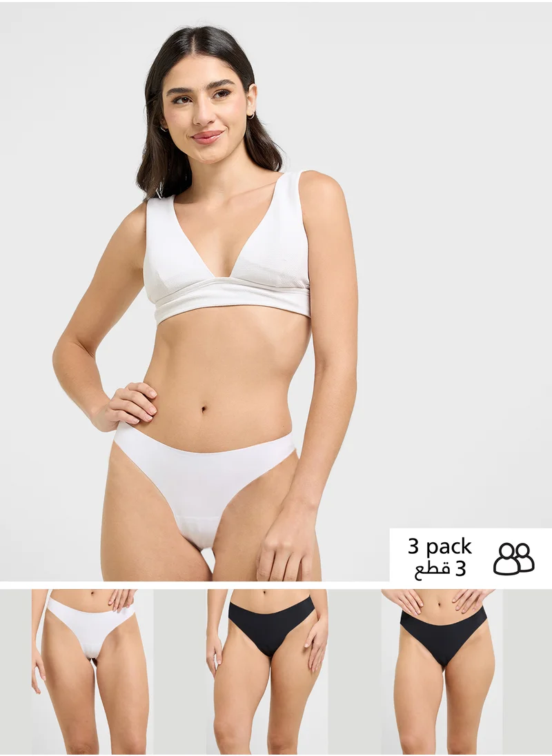 جينجر 3 Pack Seamless Thong