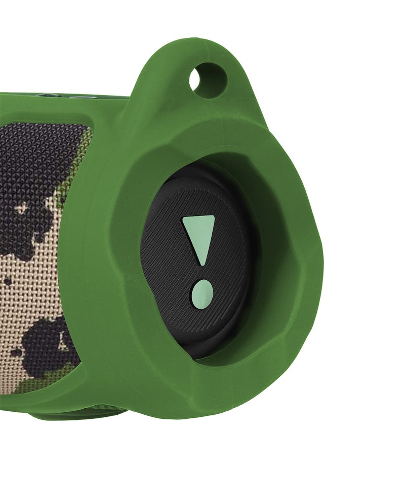 GETGEAR Silicone Cover Sleeve for JBL Charge 5 - Portable Bluetooth Speaker, Featured Design with More Protection, Best Matching in Shape and Color (Army Green) - Image 3
