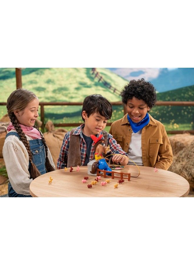 Goliath One Trick Pony Game W/ 24Pc Puzzle Round Up Animals Before Cowboy Spinning Lasso Ropes You In Includes 24Piece Puzzle - Image 5