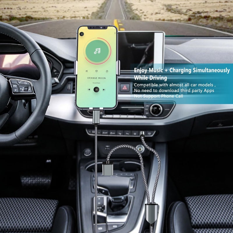 Vcddom USB C to 3.5mm Aux Audio Cable with Charging, 2 in 1 USB C to 3.5mm Car Stereo Headset Audio Cable with PD 18W Charging Compatible with iPhone 16/15, Samsung Galaxy S25/S24/S23/S22+, Google Pixel 8 7 - Image 3
