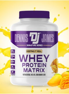 DENNIS JAMES Signature Series Whey Protein Matrix 5lbs - Advanced Muscle Building Formula (Mango)  - Image 4