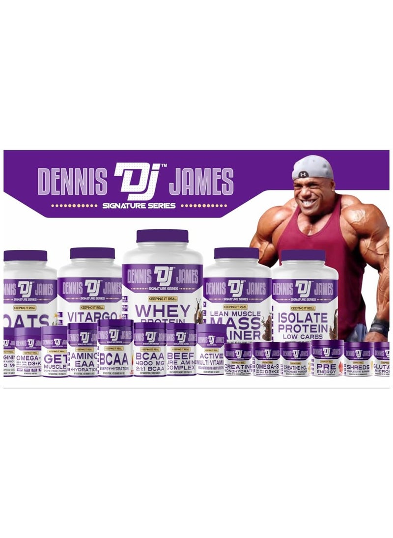 DENNIS JAMES - Signature Series Whey Protein Matrix 5lbs - Advanced Muscle Building Formula (Mango) - Image 1