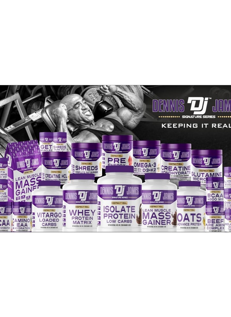DENNIS JAMES - Signature Series Whey Protein Matrix 5lbs - Advanced Muscle Building Formula (Mango) - Image 1