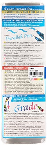 PILOT Parallel Calligraphy Pen Set, 6.0mm Nib with Black and Red Ink Cartridges (90053) - Image 2