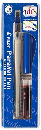 PILOT Parallel Calligraphy Pen Set, 6.0mm Nib with Black and Red Ink Cartridges (90053) - Image 5