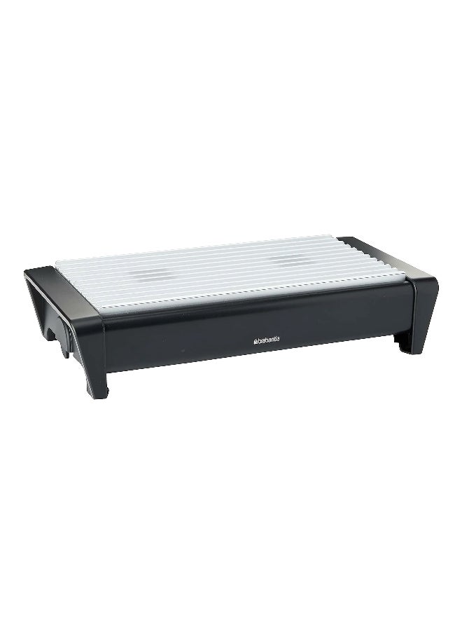 brabantia 2-Burner Removable Top Grill Steel Food Warmer Black and Grey 8 x 35.7 x 18.8 cm 477140  - Image 1