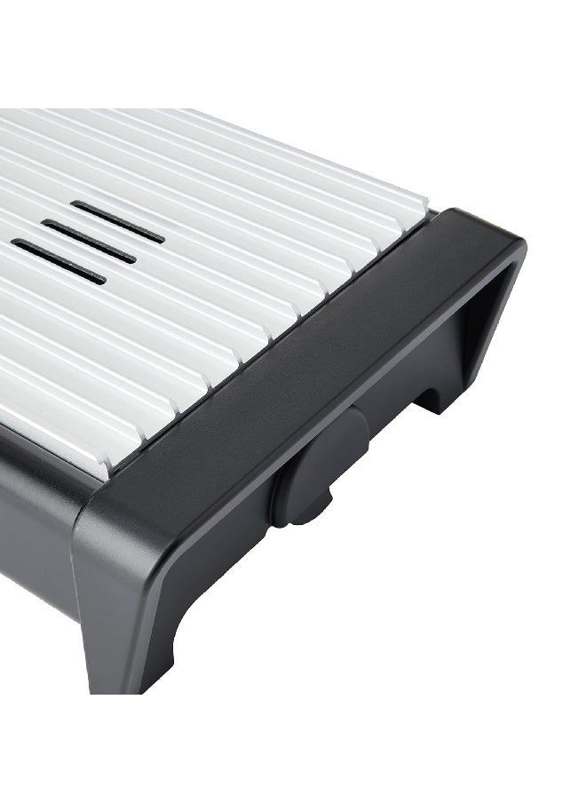brabantia 2-Burner Removable Top Grill Steel Food Warmer Black and Grey 8 x 35.7 x 18.8 cm 477140  - Image 3