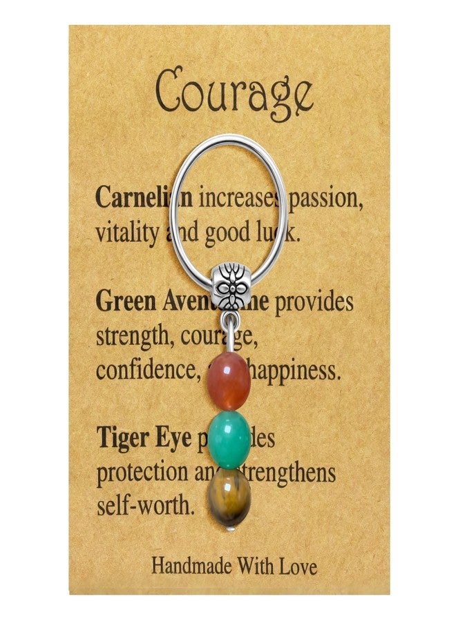 yfstyle New Beginnings Farewell Gifts for Coworkers Stress Relieve Anxiety Keychains Going Away Gifts Keyring for Women Men Courage Keychian - Image 1