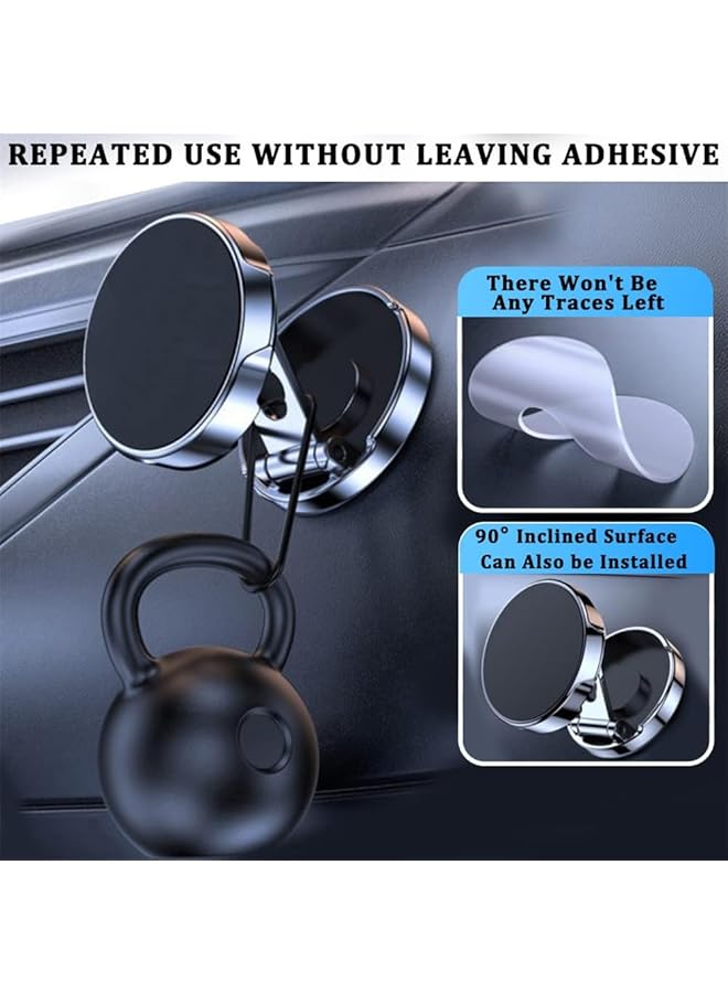 KASTWAVE Magnetic Phone Holder For Car, Strong Magnetic Phone Holder For Car Dashboard Hands Free Folding Car Mount Holder Accessories For Magsafe For Iphone 14 Pro Plus 12/13 All Phones Tablets - Image 2