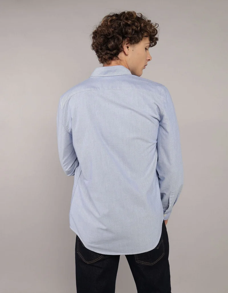 American Eagle  AE Slim Fit Everyday Oxford Button-Up Shirt for Men | Best Price UAE
