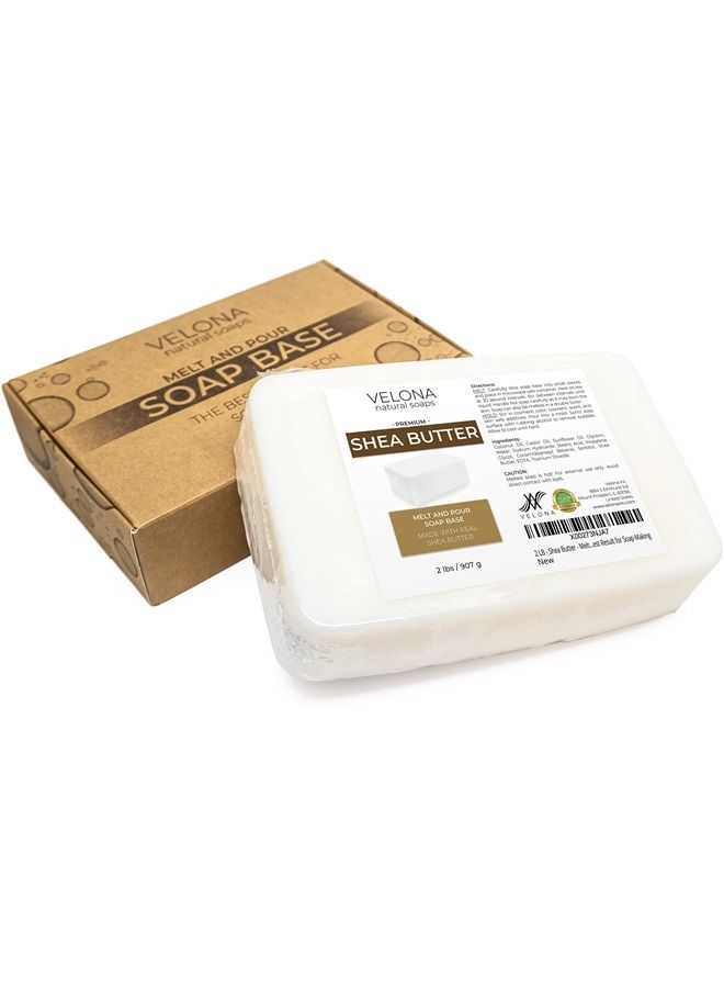 velona 2 LB - Shea Butter - Melt and Pour Soap Base SLS/SLES free | Natural Bars for The Best Result for Soap-Making - Image 2
