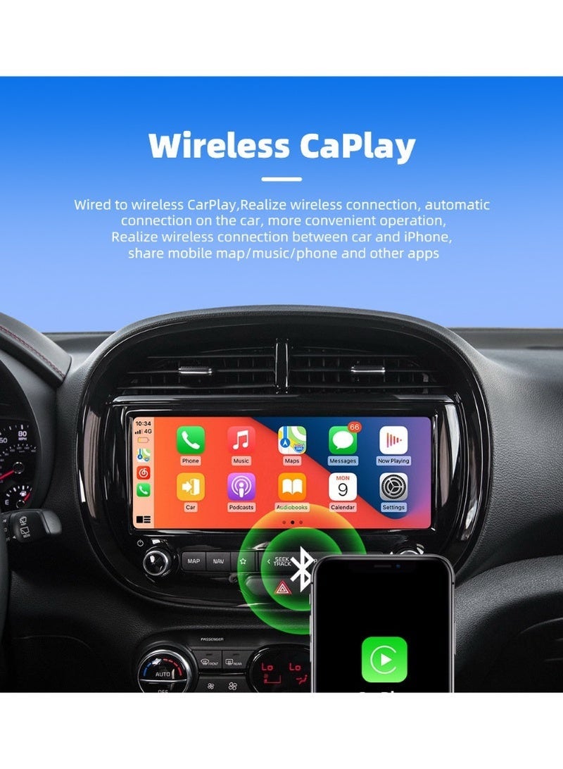 Sisily Wireless CarPlay & Android Auto Adapter, Plug & Play USB Dongle, Converts Wired Car System to Wireless, Bluetooth 5.0, OTA Update, 2.4G/5G WiFi, Low-Latency Connection - Image 3