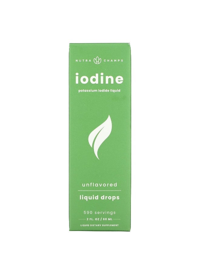 NutraChamps NutraChamps, Iodine Liquid Drops, Unflavored, 2 fl oz (60 ml)  - Image 2