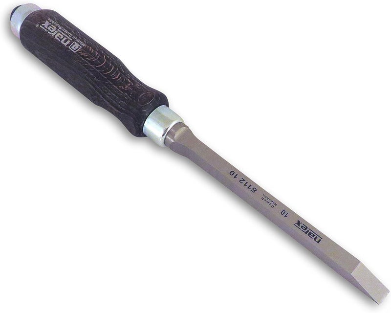 Czech Steel Professional Woodworking Cabinetmakers Mortise Chisel with Stained European Beech Wood Handle Sizes from 4 mm to 12 mm 811205-811212 (10 mm - 3/8")