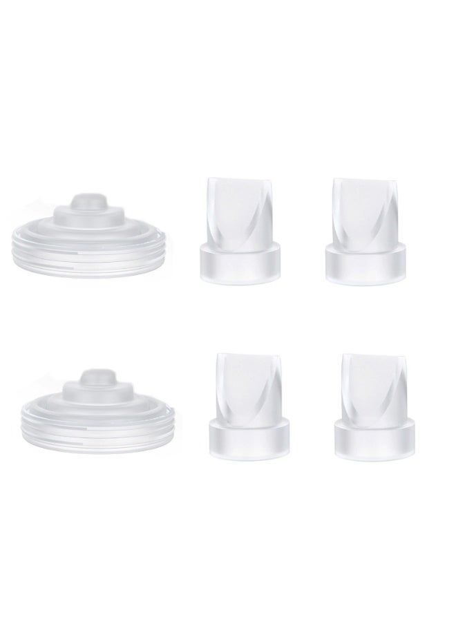 Baby Little Luxuries 4 Pack Duckbill Valves & 2 PCS Diaphragm Compatible with Momcozy M5 Wearable Breast Pump, Replacement Pump Parts Accessories Compatible for M5 Momcozy - Image 1