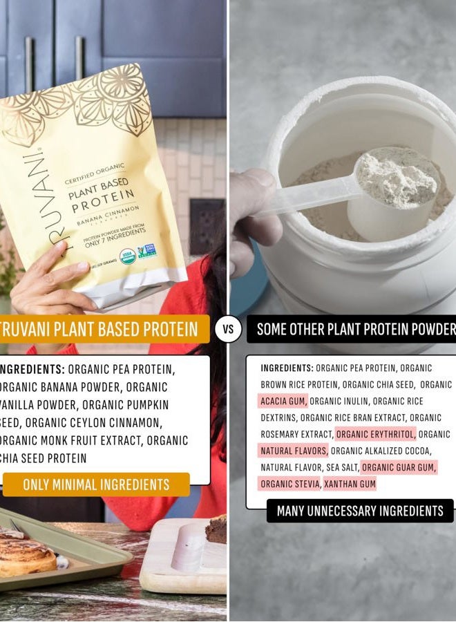 Truvani Plant Based Protein Banana Cinnamon 629GM - Image 5