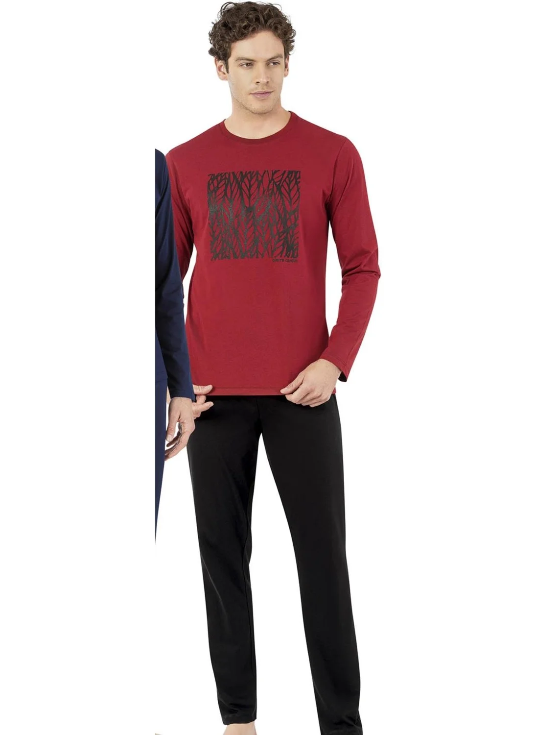 بيير كاردان Boxed Dowry Men's Pajama Set, 100 COTTON