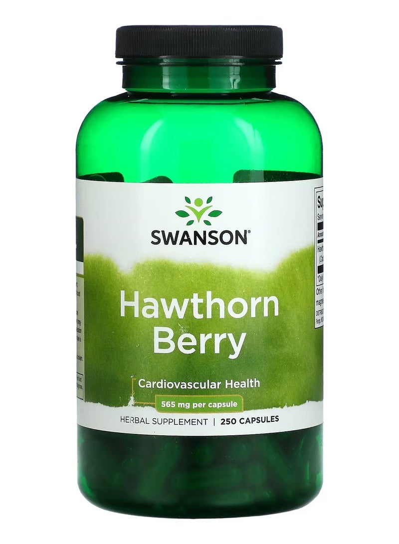 SWANSON Swanson, Hawthorn Berry, 565 mg, 250 Capsules 