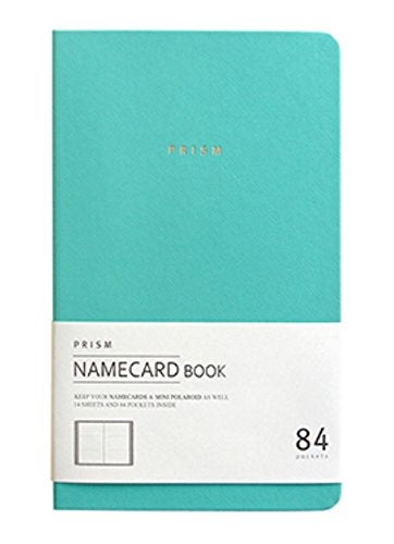 INDIGO Prism Name Card Book - Business Card Holder, Organizer, Instax Mini Photo Album (Mint) - Image 1