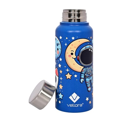 VELLORA Astronaut Animated Stainless Steel Sipper Bottle for Kids - Leak-Proof, 500 ml (Blue) - Image 5
