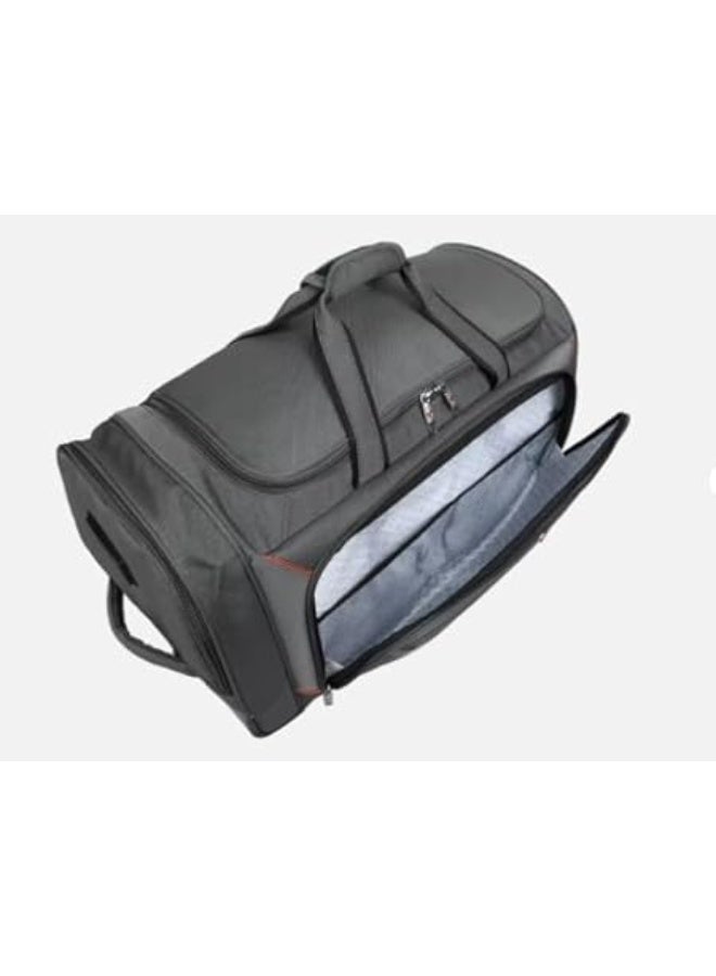 حقيبة سفر مخططة بعجلات دوارة 360° – تصميم عملي متين للحركة السلسة أثناء السفر - Image 3