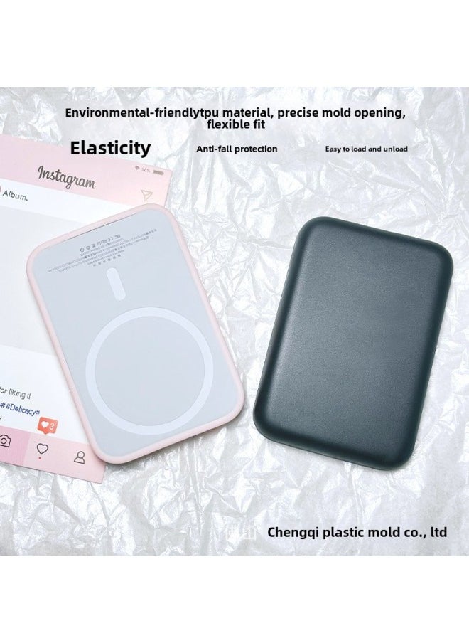 Generic - Suitable For Apple Magnetic Magsafe External Battery Protective Case Apple Electric Protection Case Frosted And Delicate Hand Feel-Specifications:Transparent - Image 1