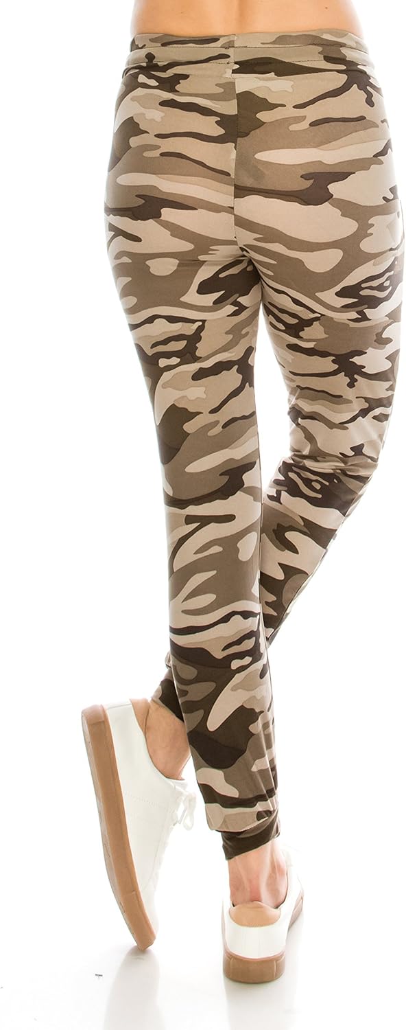 ALWAYS Women Drawstrings Jogger Sweatpants  Super Light Skinny Camo Soft Pockets Pants US M Tag LXL - Image 4