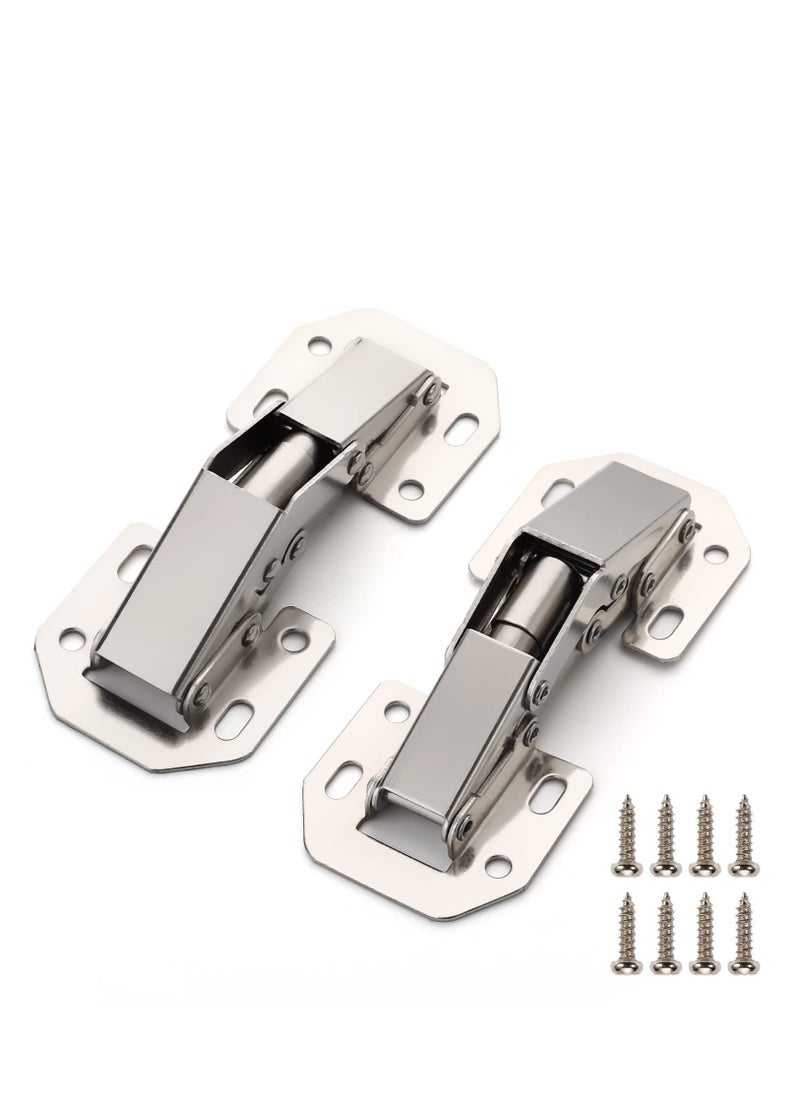 Excefore Easy Installation Hinges 90 Degree Cabinet Hinge for Drawer Window Cupboard Kitchen Door No Slot Required Cold Rolled Steel Strong and Long Lasting  - Image 1