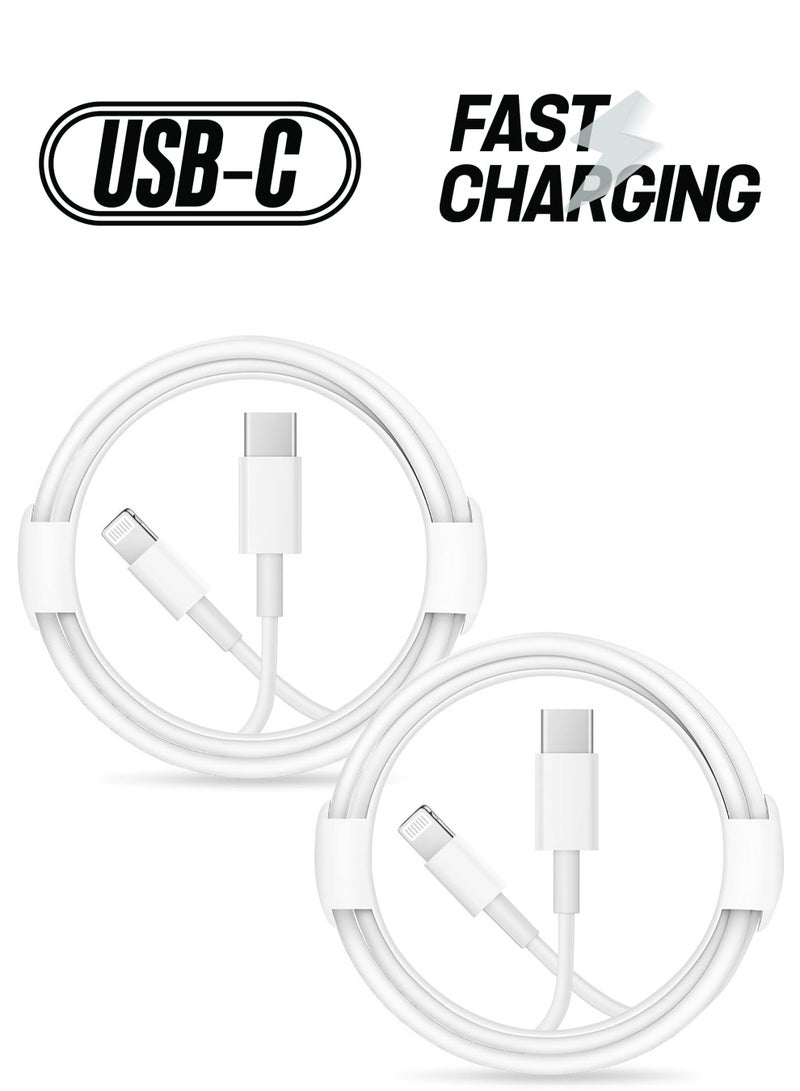 iPhone Fast Charger Lightning Cable 2-Pack USB-C to Lightning Cable (6.6Ft) Fast Charging Compatible with iPhone14/14 Plus/14 Pro/14 Pro Max/13/13pro/12/12 Pro/12 Pro Max/11/iPad - Image 1