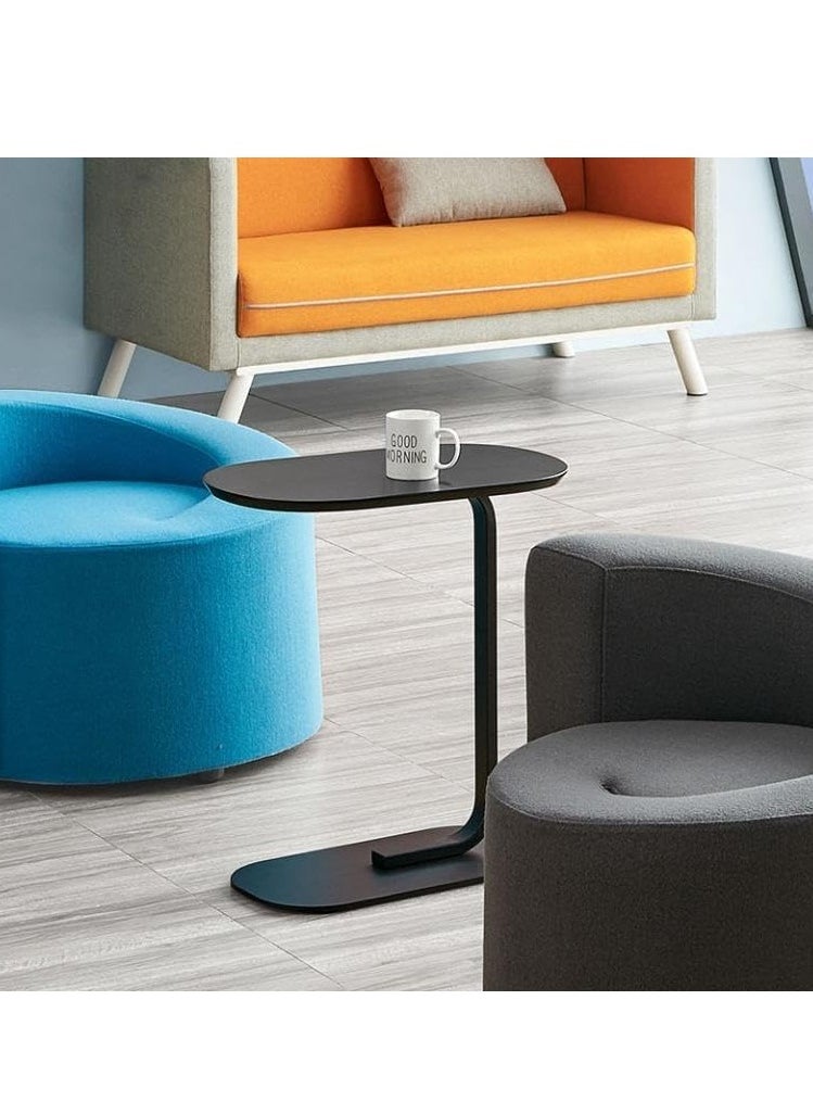 Bluejw - Home Side Tables for Small Spaces，Sofa Side Table Small Coffee Table Anti-Rust Waterproof, End Tables for Living Room Bedroom Balcony Office (Black) - Image 1