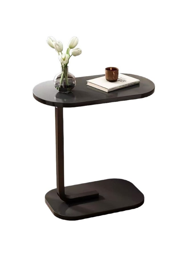 Bluejw C Shaped End Table Home Side Tables for Small Spaces，Sofa Side Table Small Coffee Table Anti-Rust Waterproof, End Tables for Living Room Bedroom Balcony Office (Black) - Image 2