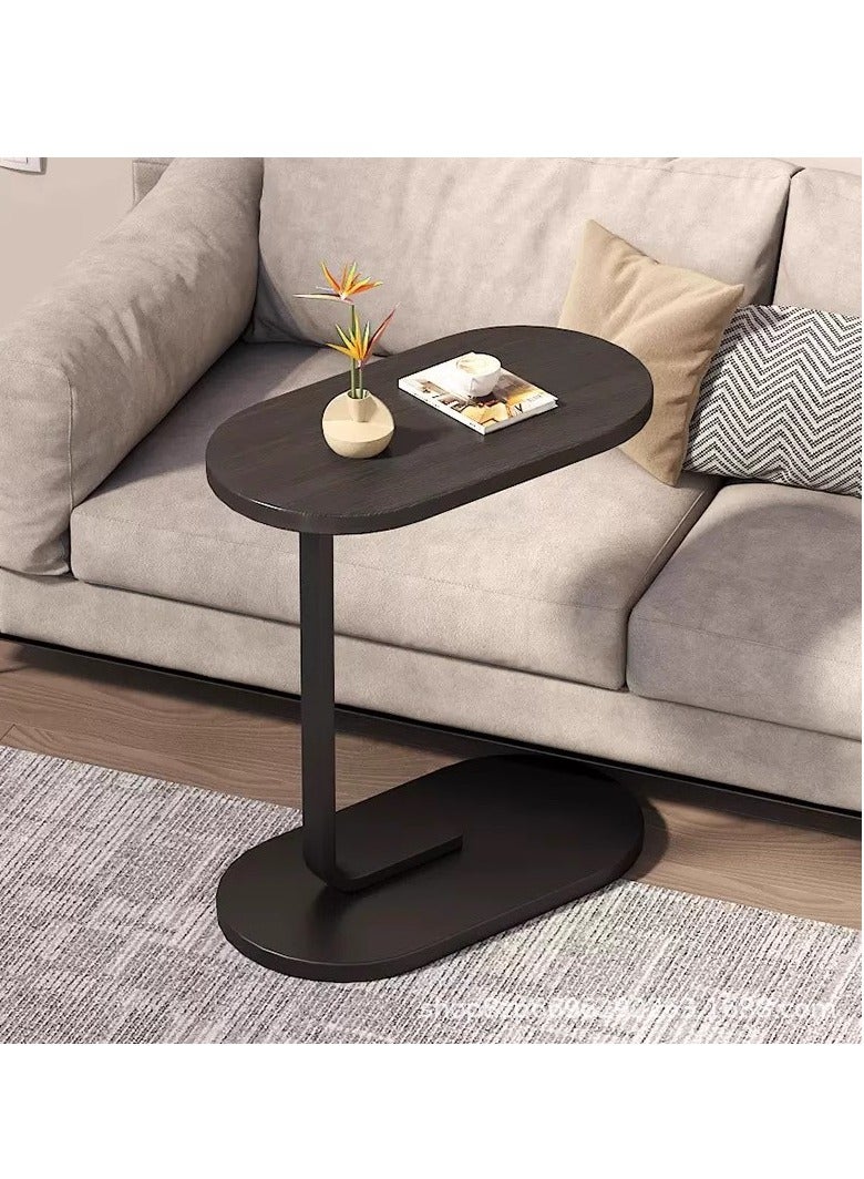 Bluejw C Shaped End Table Home Side Tables for Small Spaces，Sofa Side Table Small Coffee Table Anti-Rust Waterproof, End Tables for Living Room Bedroom Balcony Office (Black) - Image 3