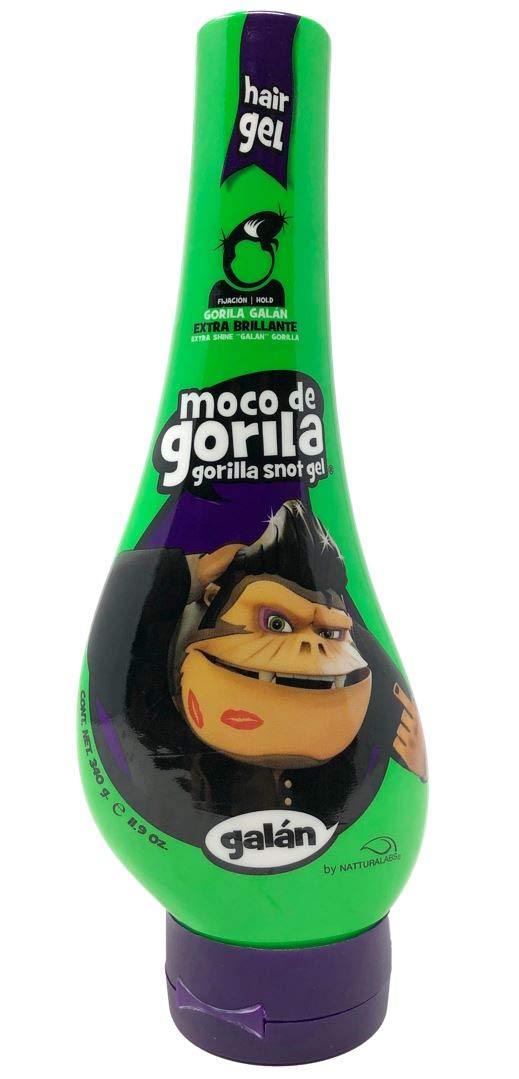 Moco de Gorila Galan Hair Gel  Extra Brillante Hair Styling Gel for Extreme Longlasting Hold Gorilla Snot Gel is the Ultimate Hair Gel to bring Shine to any Hairstyle 119 oz Squizz Bottle