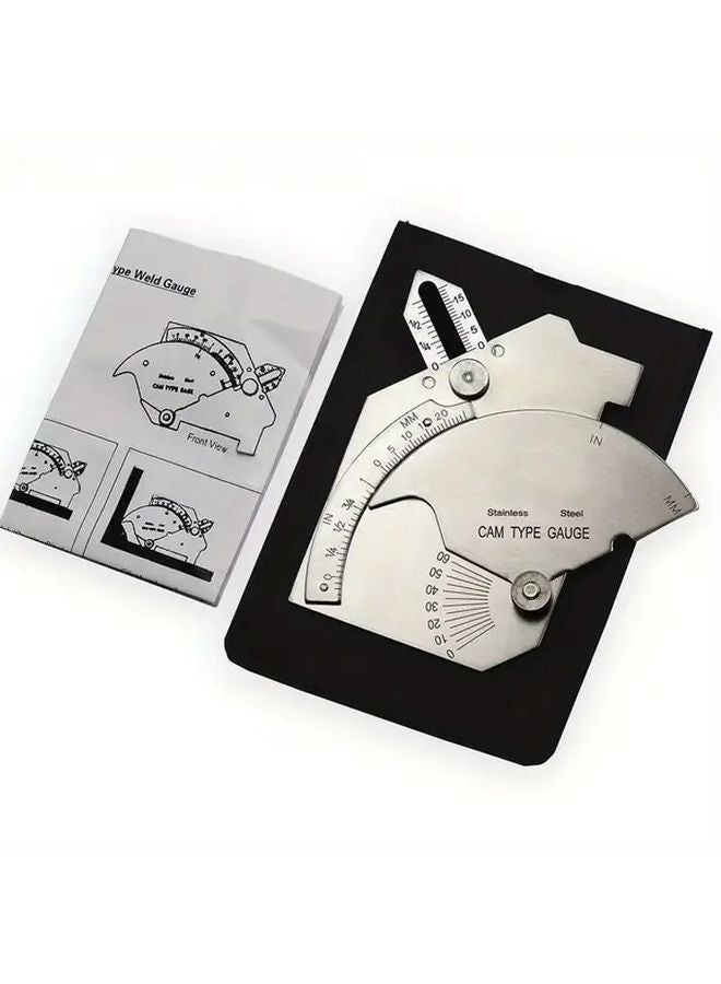 MG 8 Bridge Cam Welding Gauge Stainless Steel Slivery Precision Caliper 0 1mm Accuracy - Image 3