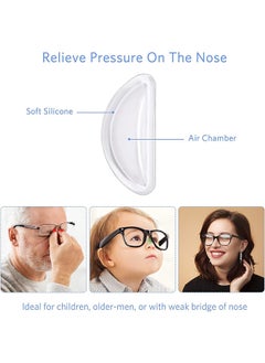 Depend 20 Pairs Eyeglass Nose Pads, Soft Silicone Adhesive Glasses, Anti-Slip Heighten Air Chamber Nose Pads, Design More Soft And Comfortable For Full Plastic Frames, Eyeglasses, Sunglasses  - Image 2
