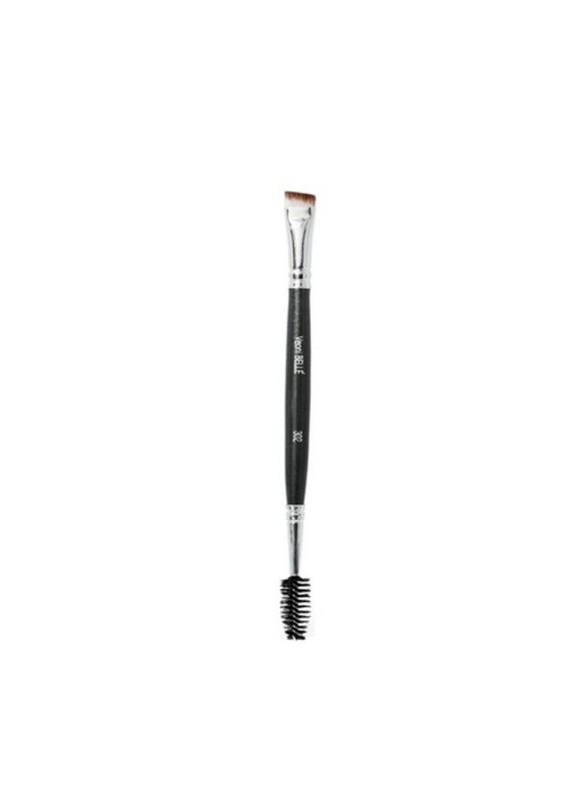 Veoni Belle Dualended Angled Eyebrow Brush With Spoolie Angular Eyebrow Brush - Image 1