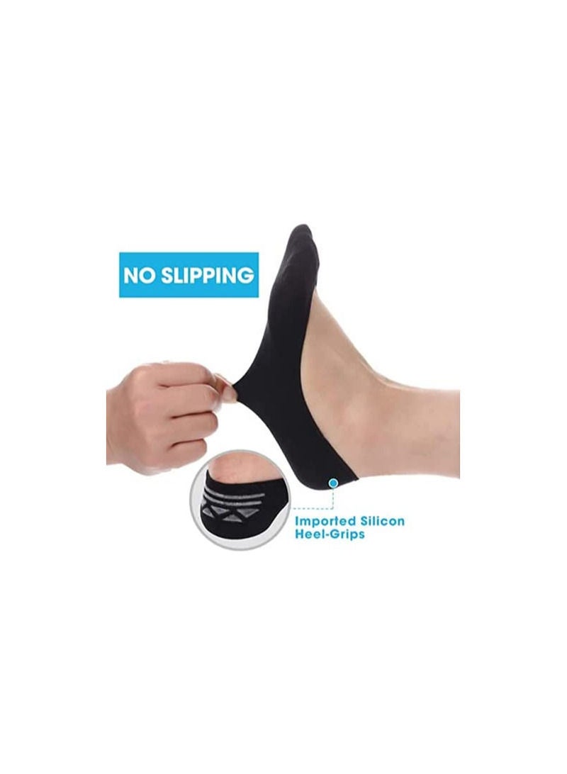 DeloPik Ultra Low Cut No Show Socks Women Non Slip Liner Socks Hidden(6pair) - Image 3