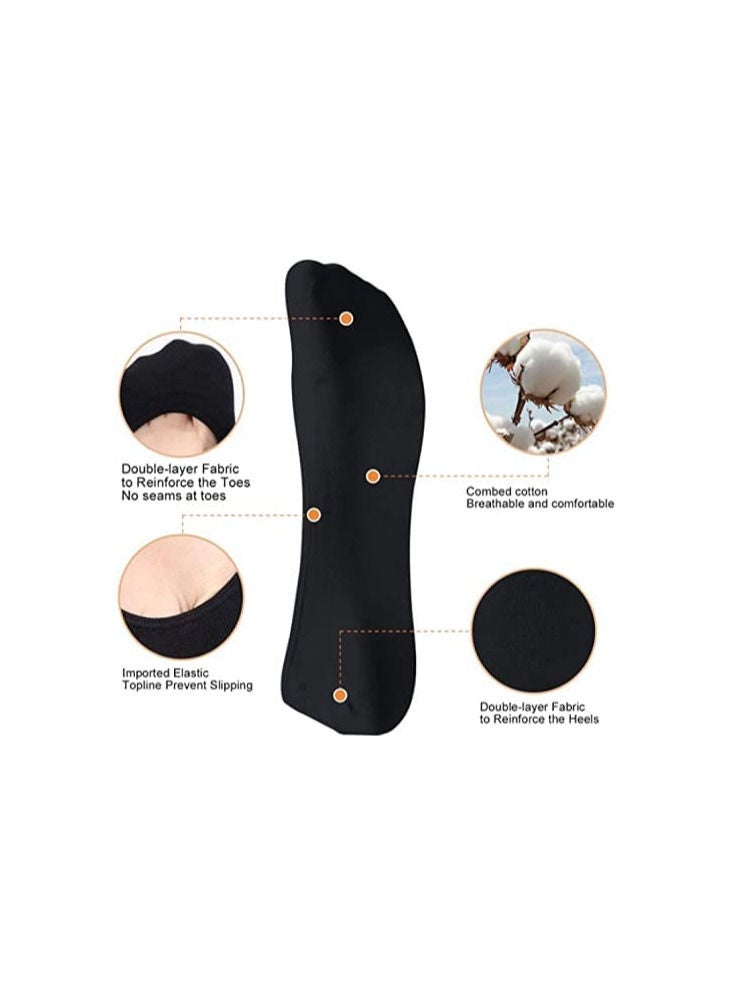 DeloPik Ultra Low Cut No Show Socks Women Non Slip Liner Socks Hidden(6pair) - Image 4