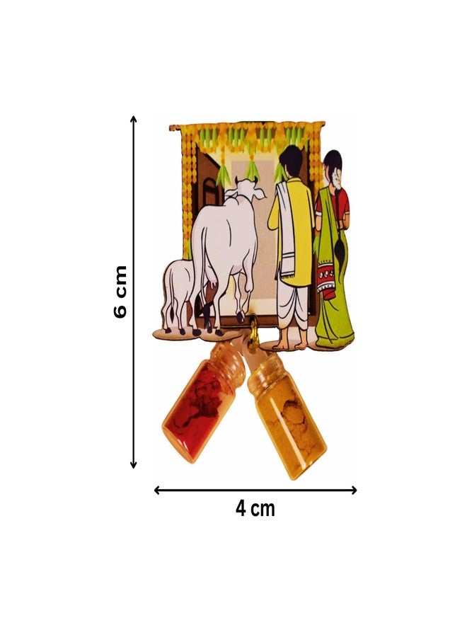 Sri Yagnaa - Houewarming MDF Pasupu Kumkum - Return Gifting Pasupu Kumkum - MDF Haldi Kumkum Gifting - Pasupu Kumkum for Thamboolam - MDF Pasupu Kumkum Return Gifting (Housewarming) - Image 3
