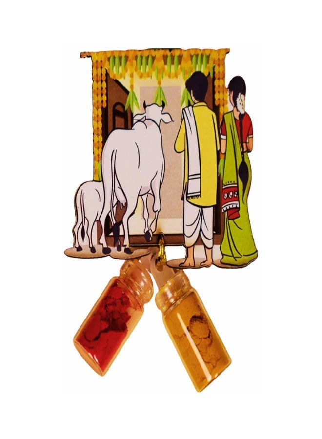 Sri Yagnaa - Houewarming MDF Pasupu Kumkum - Return Gifting Pasupu Kumkum - MDF Haldi Kumkum Gifting - Pasupu Kumkum for Thamboolam - MDF Pasupu Kumkum Return Gifting (Housewarming) - Image 2