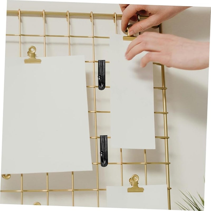 Uonlytech 24 قطعة من مجموعة الخطافات البلاستيكية المتينة لجدار الشبكة وسكة الصور وتعليق الأكاليل - Image 3