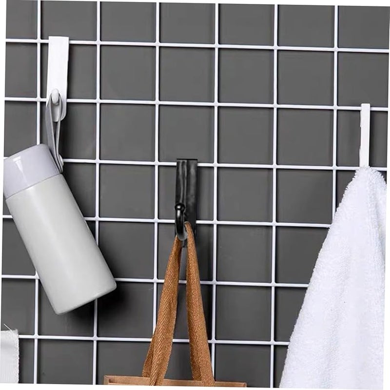 Uonlytech 24 قطعة من مجموعة الخطافات البلاستيكية المتينة لجدار الشبكة وسكة الصور وتعليق الأكاليل - Image 5