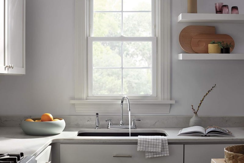 Peerless P2865LF Elmhurst TwoHandle Kitchen Faucet with Spray DeckMount Chrome - Image 5