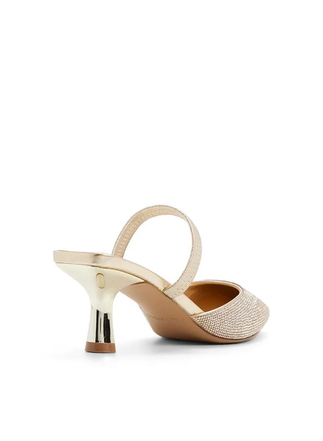 Call it Spring Zaydan Ladies Gold Heeled Shoes