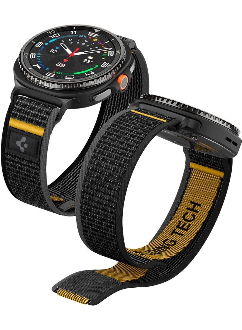 Spigen Athlex Air for Galaxy Watch 8 Band compatible with Samsung Galaxy Watch 8 Classic 46mm, Galaxy Watch8 44/40mm Adjustable Loop Band Strap - Active Black - Image 1